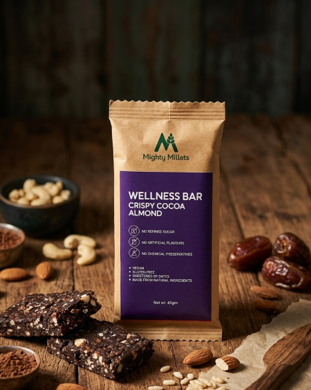 Crispy Almond Cocoa Bar  (Pack of 5)