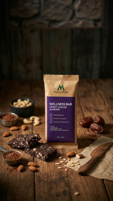 Crispy Almond Cocoa Bar  (Pack of 5)